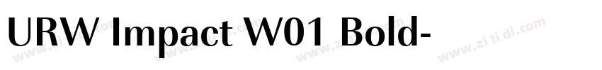 URW Impact W01 Bold字体转换